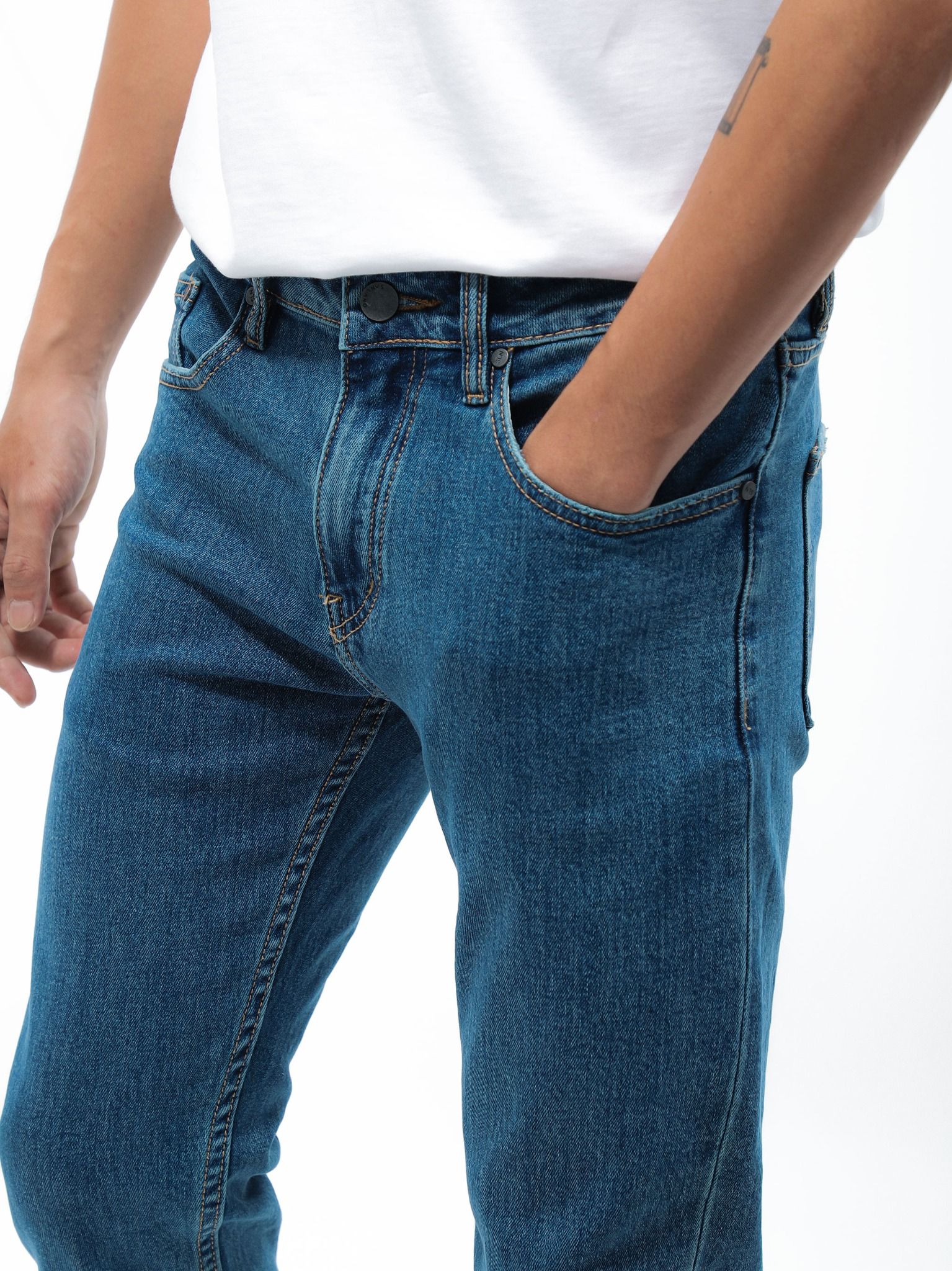  Jeans SANLANO Xanh đậm 1207 