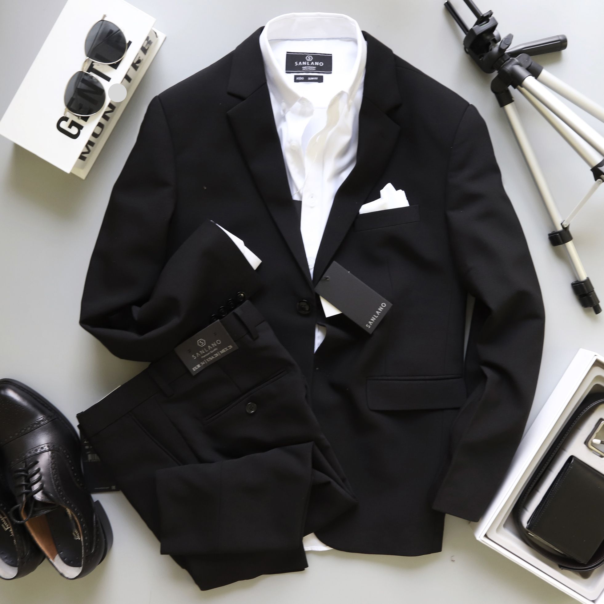 Set Vest Sanlano Đen