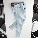 Jeans SANLANO Xanh trắng