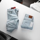 Jeans SANLANO Xanh trắng