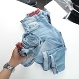 Jeans SANLANO Xanh wash 0907