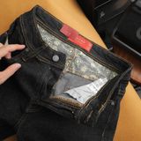 Jeans SANLANO Indigo lót hoa