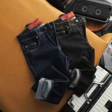 Jeans SANLANO Indigo lót hoa