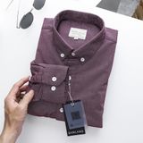 Sơ mi SANLANO Oxford Đỏ rượu