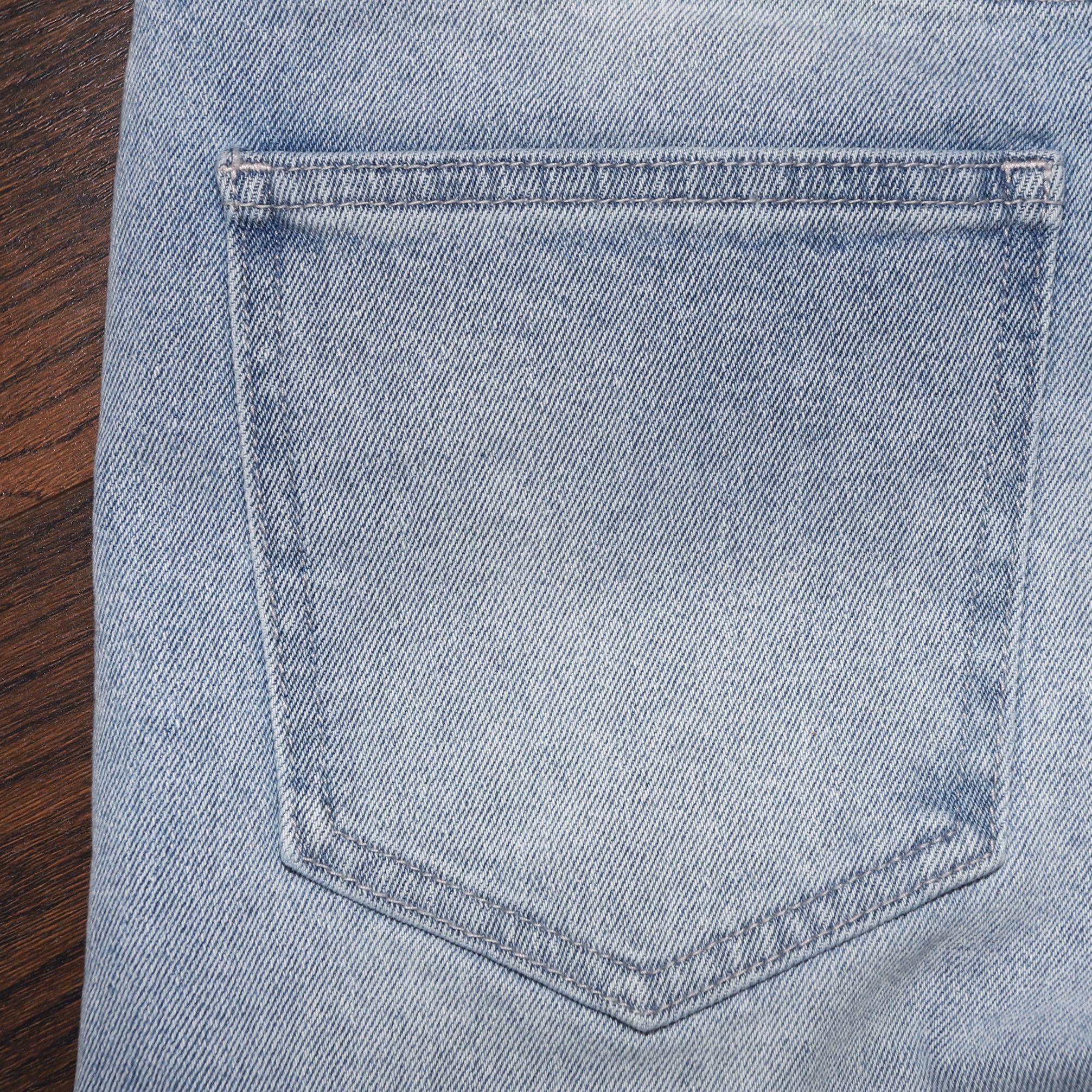 Jeans Sanlano Xanh nhạt xước 201119