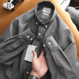 Sơ mi SANLANO Oxford Xám đậm