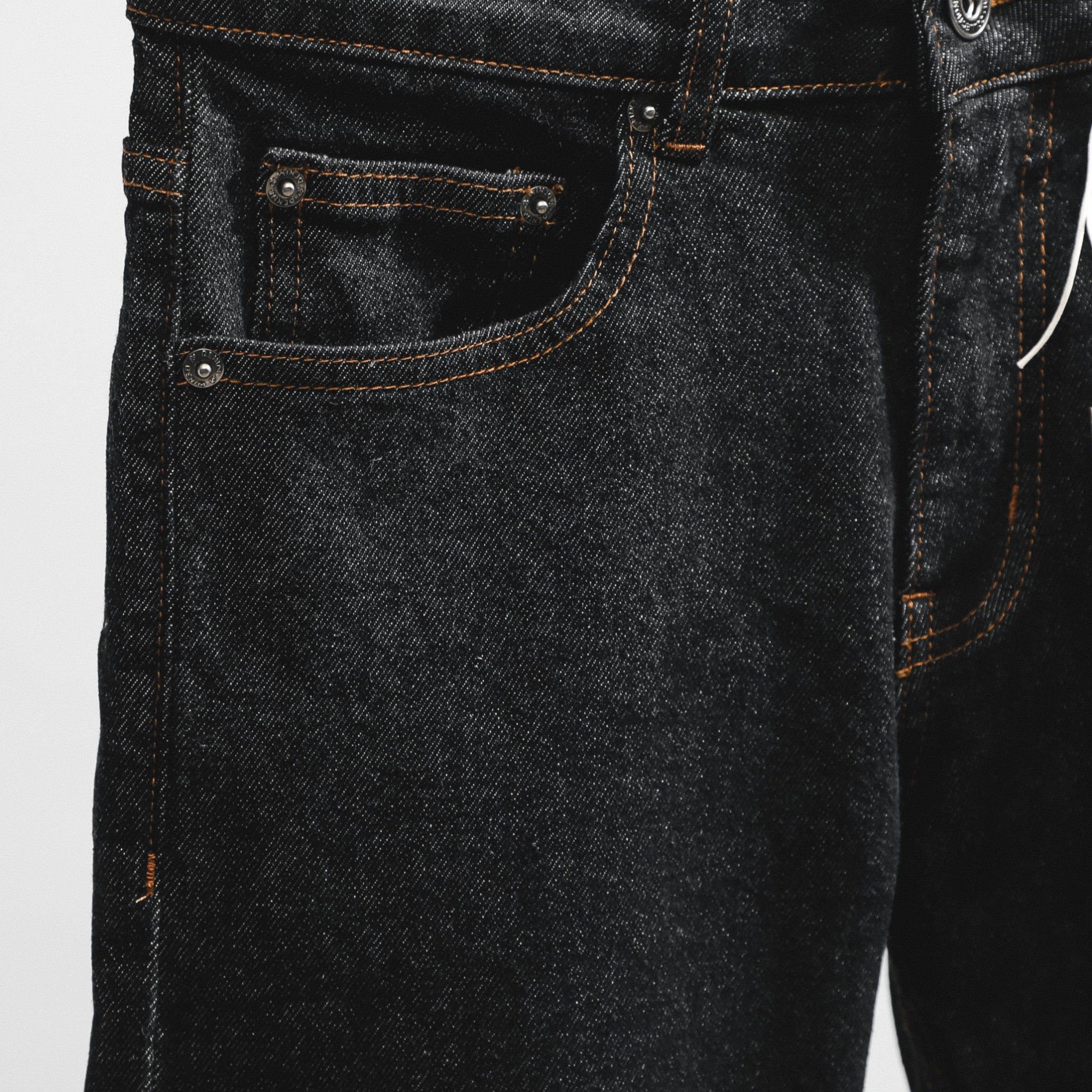 Jeans SANLANO Đen Indigo lót Paisley 210108