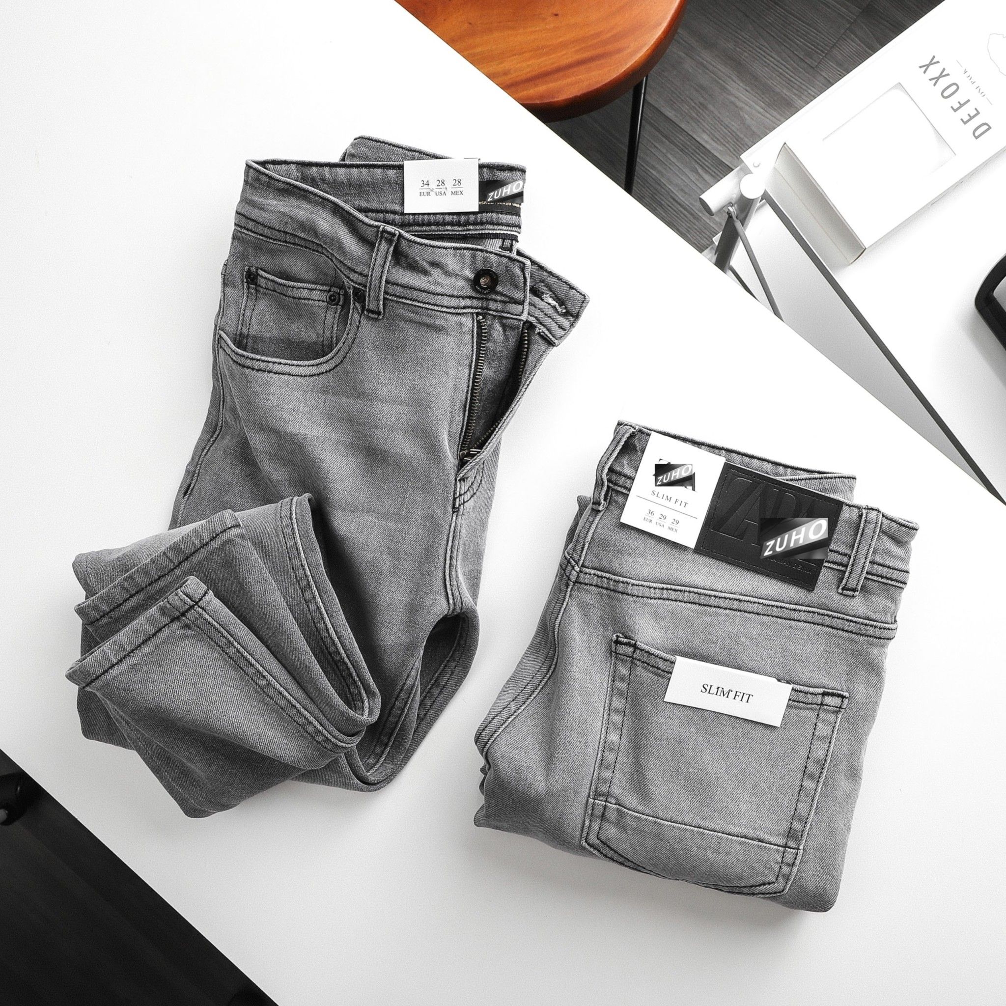 Jeans ZR Xám nhạt 2028