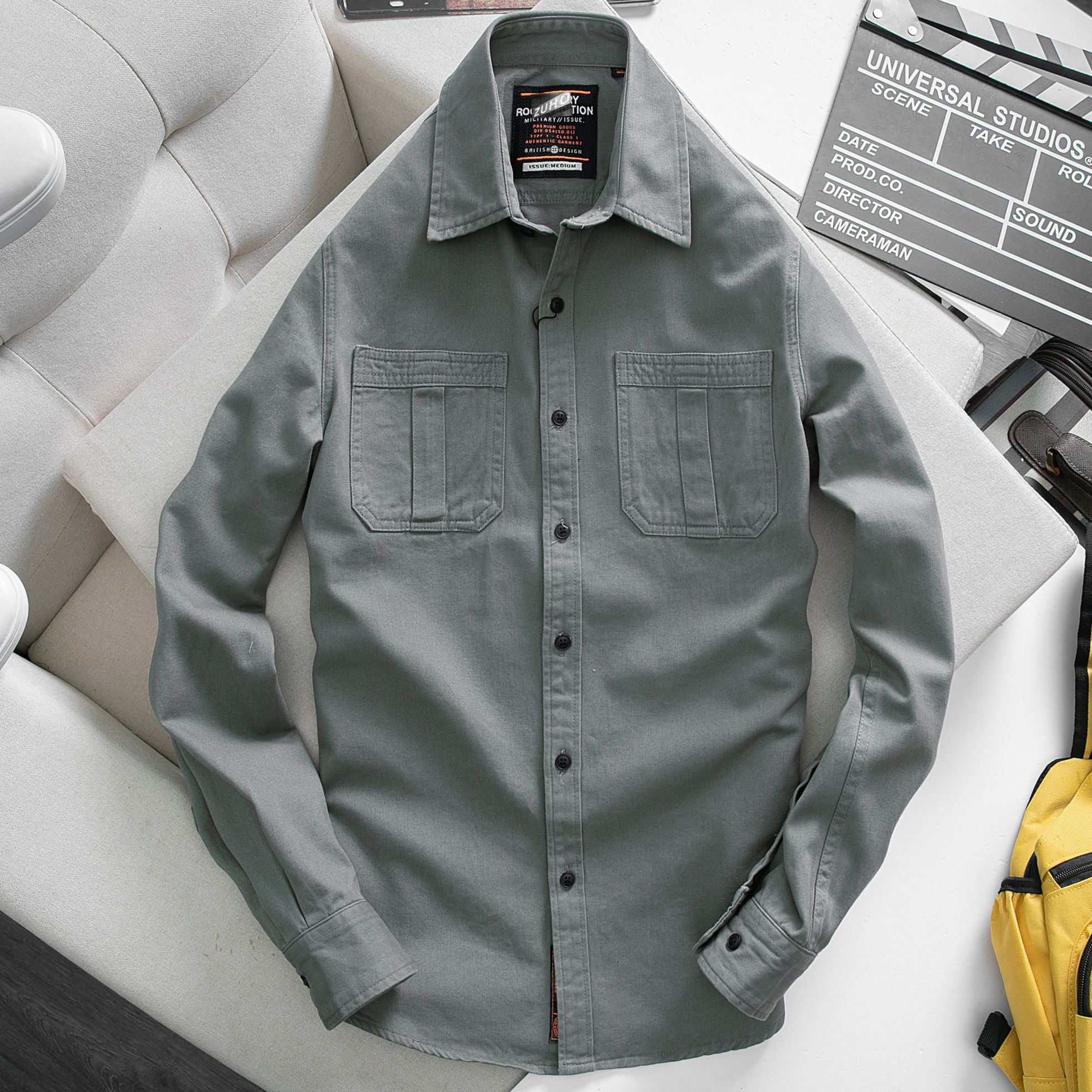Sơ mi S.Dry Khaki 2 túi