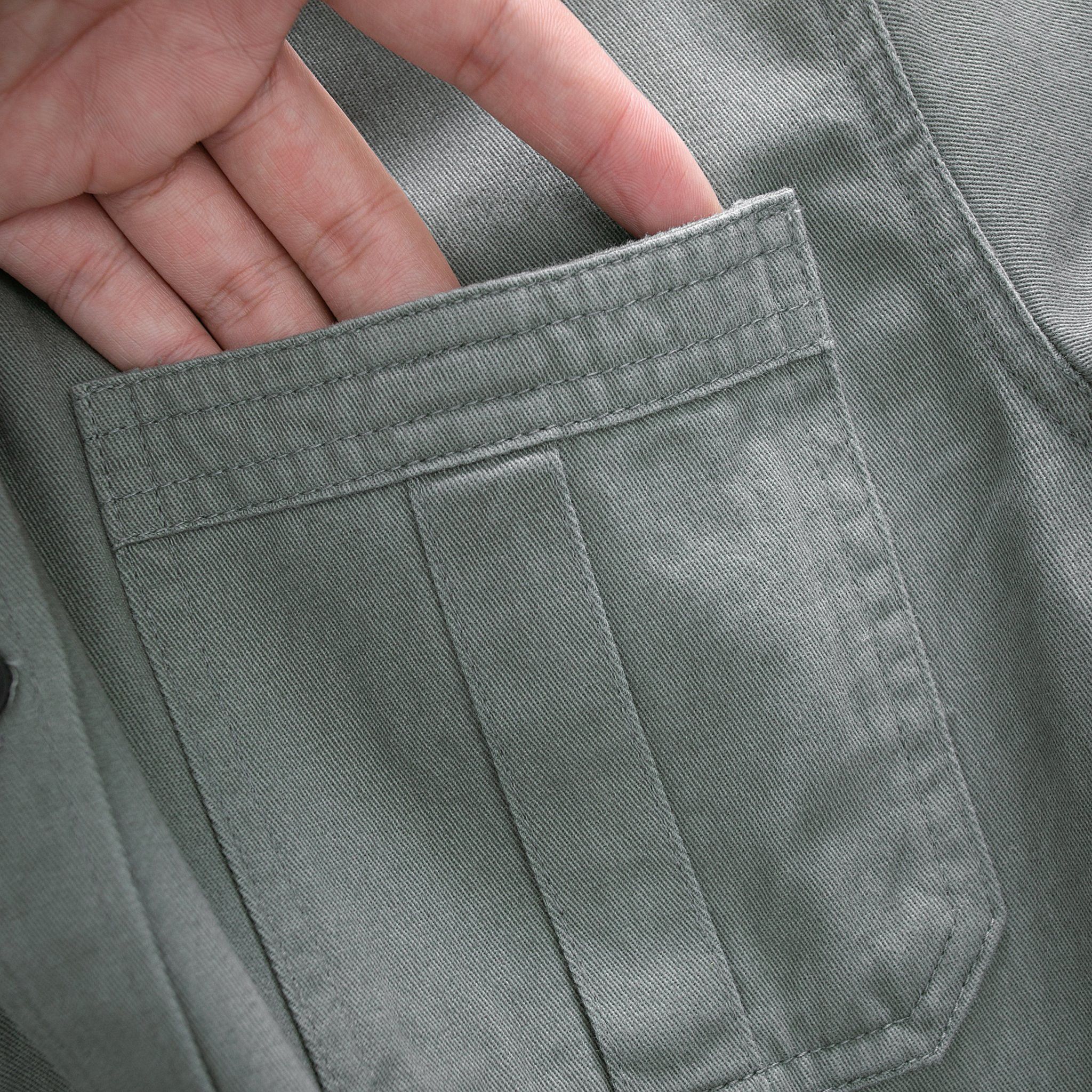 Sơ mi S.Dry Khaki 2 túi
