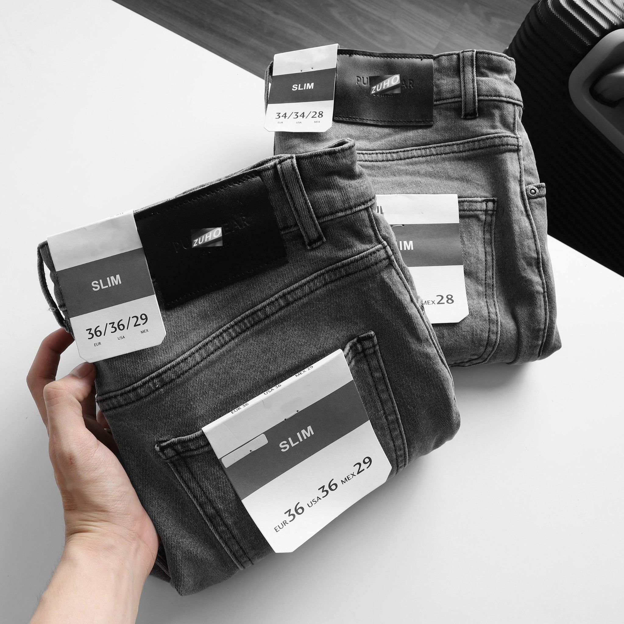 Jeans PB Xám nhạt 026