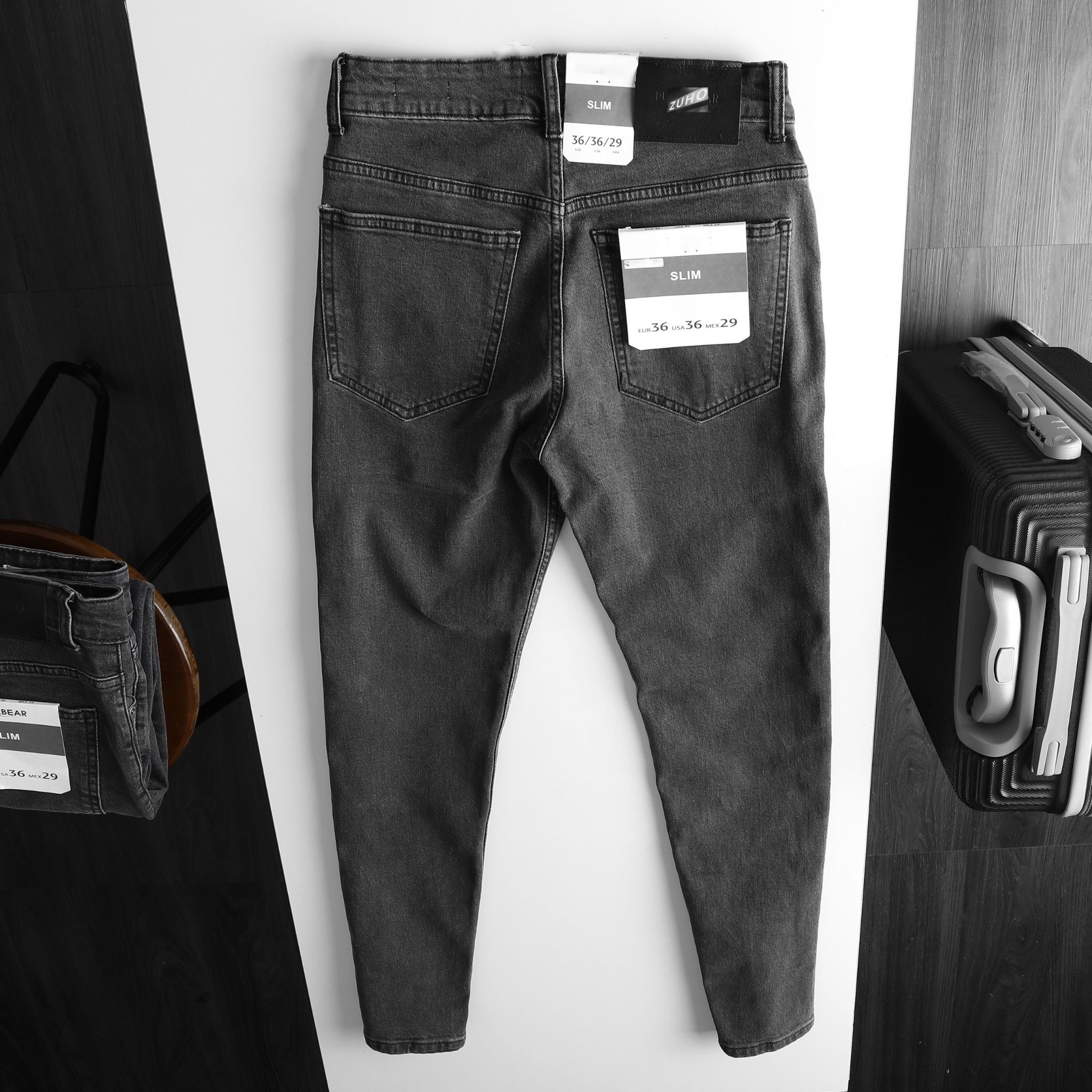Jeans PB Xám đen 1110