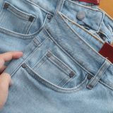 Jeans SANLANO Xanh nhạt rách 2 1170