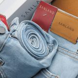 Jeans SANLANO Xanh nhạt rách 2 1170