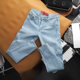 Jeans SANLANO Xanh nhạt rách 2 1170