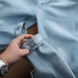 Jeans SANLANO Xanh nhạt rách 2 1170