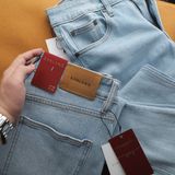 Jeans SANLANO Xanh nhạt rách 2 1170