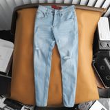 Jeans SANLANO Xanh nhạt rách 2 1170