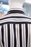 Sơ mi SANLANO stripe & printed 66 Đen Nâu