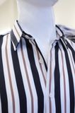 Sơ mi SANLANO stripe & printed 66 Đen Nâu