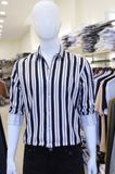 Sơ mi SANLANO stripe & printed 66 Đen Nâu