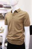 Polo SANLANO Dệt kim NÂU TÂY
