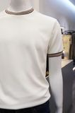 Áo thun SANLANO pique phối viền TRẮNG