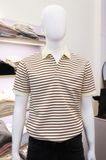 Polo SANLANO Striped KEM NÂU