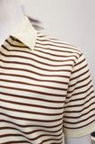 Polo SANLANO Striped KEM NÂU