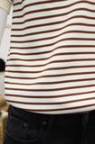 Polo SANLANO Striped KEM NÂU