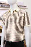 Polo SANLANO Striped KEM NÂU