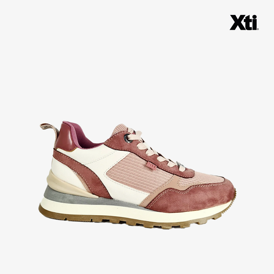 Giày Sneakers Nữ XTI Nude Pu Combined Ladies Shoes