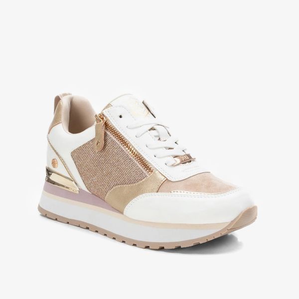 Giày Sneakers Nữ XTI Nude Pu Combined Ladies Shoes