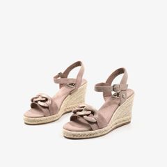 Giày Đế Xuồng Nữ XTI Taupe Microfiber Ladies Sandals