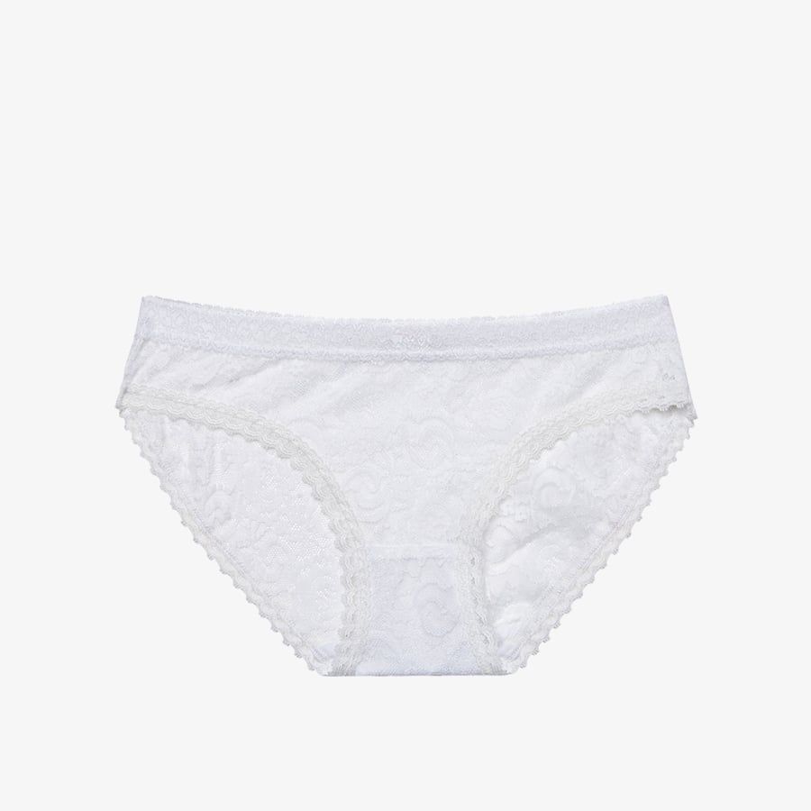 Quần Lót Nữ Ren Ép Hoa Miley Lingerie - Trắng FLS0103