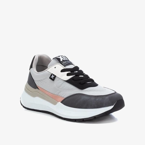 [Trưng bày] Giày Sneakers Nữ XTI Grey Textile Combined Ladies Shoes