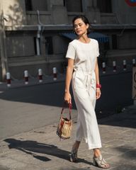 Jumpsuit Nữ F2 Linen Trắng Becoming Unveil