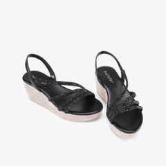 Giày Đế Xuồng Nữ HOLSTER Party Espadrille Black