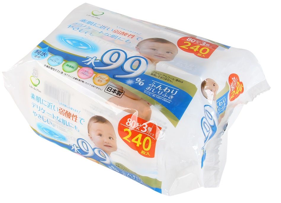 Khăn ướt Nhật - Set 3 gói