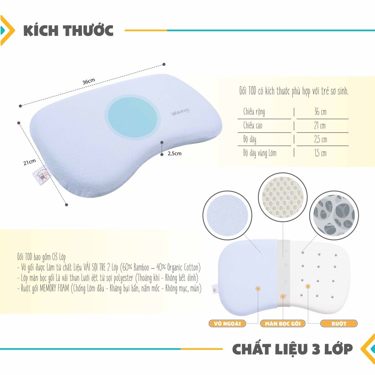 Gối MMF TOD Uala