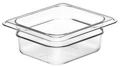 Transparent food pan 1/6