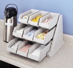 Self Serve Condiment Bin Stand Set with 3-Tier Stand
