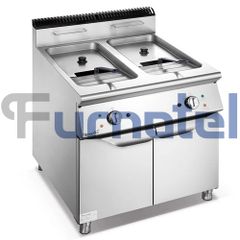 700 Series Electric 2-Tank 2-Basket Fryer With Cabinet (Bếp chiên dầu 2 ngăn dùng điện liền tủ) FEFR0707EC