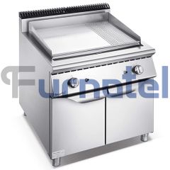 700 Series Gas 2/3 Flat 1/3 Grooved Griddle With Cabinet (700 Series Bếp bản gang 2/3 phẳng và 1/3 nhám kèm tủ dùng gas) FEGD0707GCG13