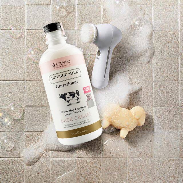 Combo Sữa tắm trắng da 350ml và Dưỡng thể Scentio Double Milk Triple White 250ml