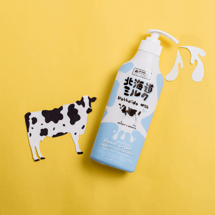Sữa tắm dưỡng ẩm và sáng mịn da Hokkaido Made In Nature Beauty Buffet 450ml