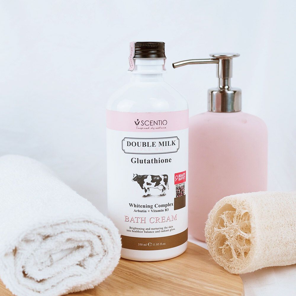 Combo Sữa tắm trắng da 350ml và Dưỡng thể Scentio Double Milk Triple White 250ml