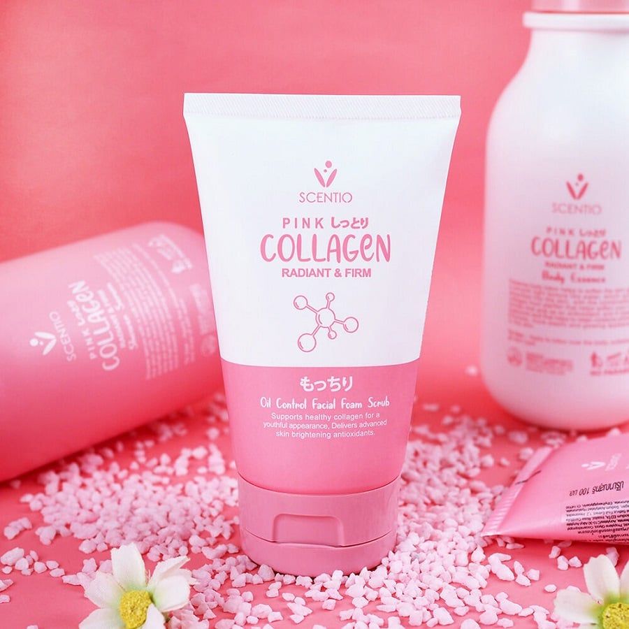 Sữa rửa mặt kiểm soát nhờn Beauty Buffet Scentio Pink Collagen 100ml