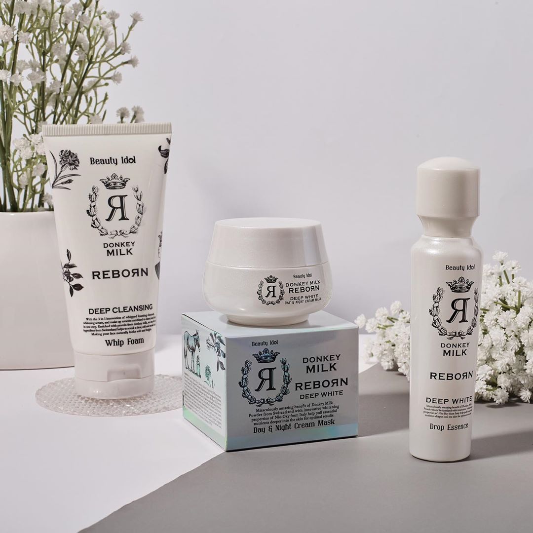 Sữa rửa mặt sạch sâu tái tạo da chiết xuất sữa lừa Beauty Idol 120g