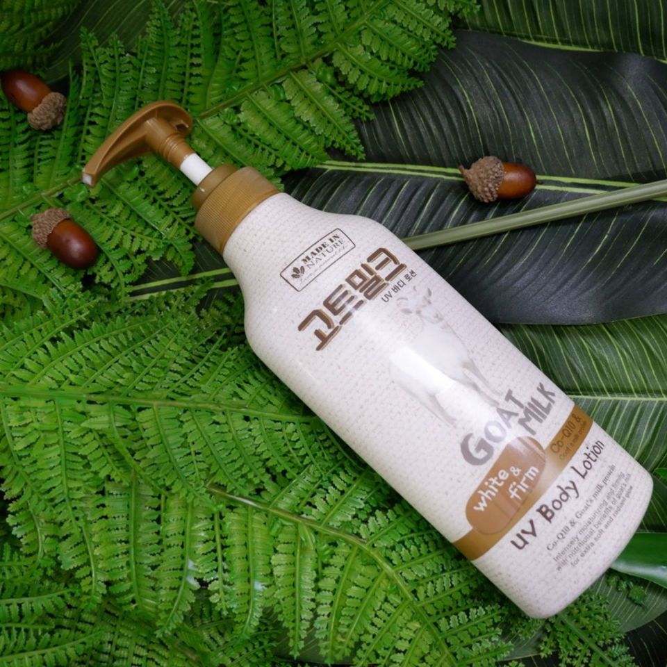 Dưỡng thể trắng da chiết xuất từ sữa dê Made In Nature 450ml
